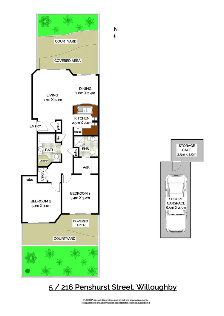 Floorplan of Homely apartment listing, 5/216 Penshurst Street, Willoughby NSW 2068