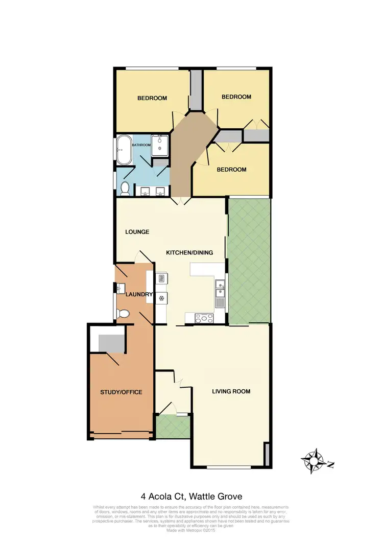 Floorplan of Homely house listing, 4 Acola Court, Wattle Grove NSW 2173