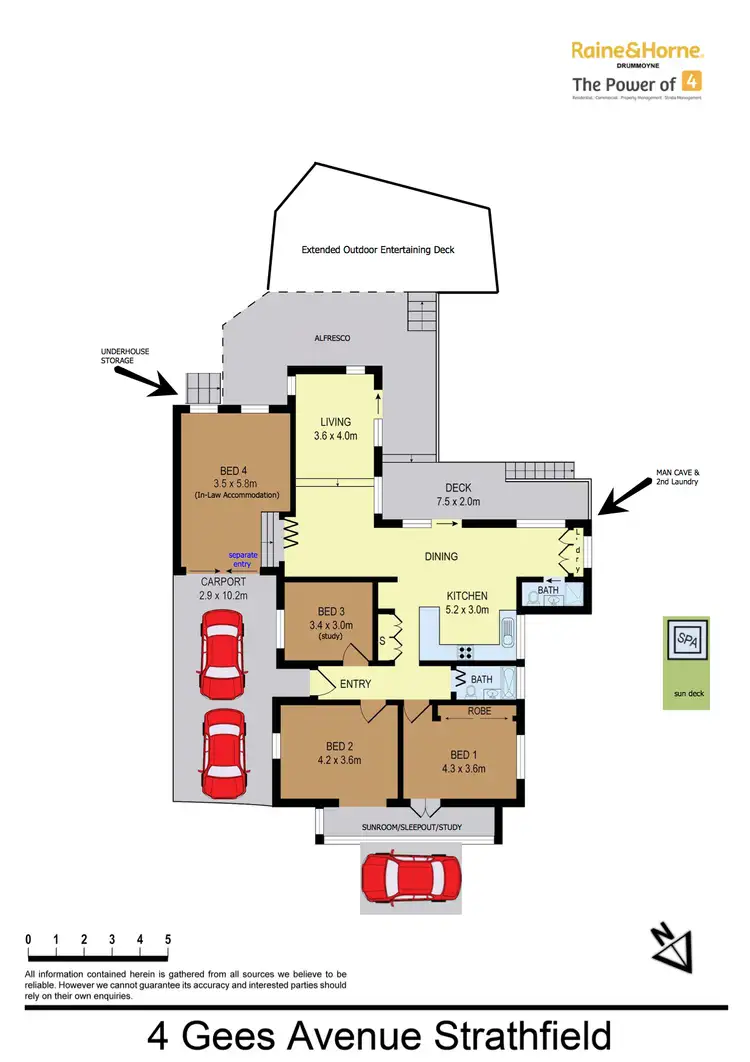 Floorplan of Homely house listing, 4 Gees Avenue, Strathfield NSW 2135