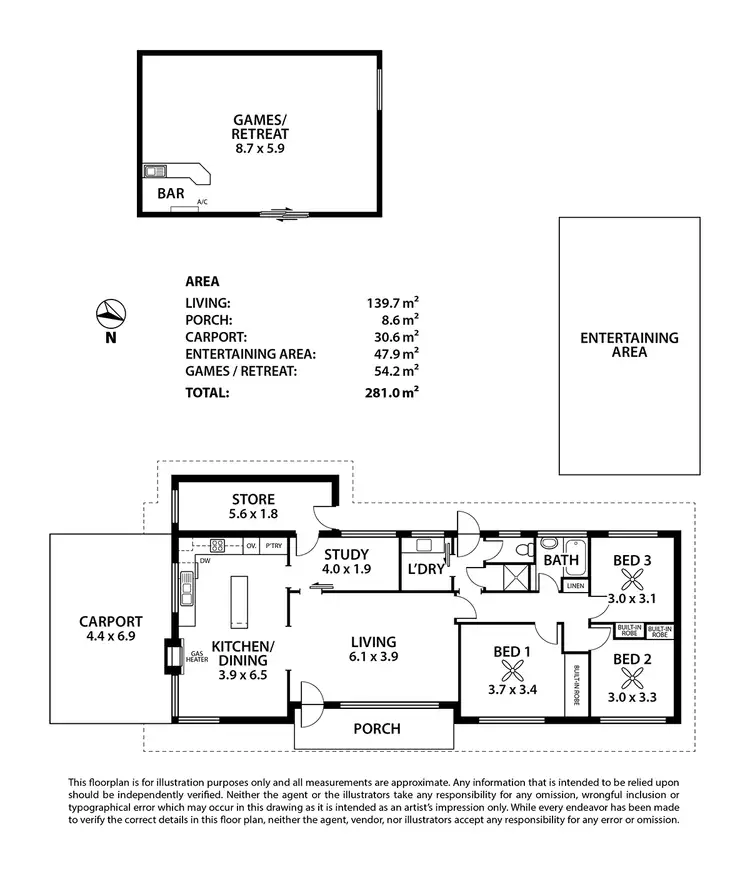 Floorplan of Homely house listing, 5 Fennell Street, Strathalbyn SA 5255