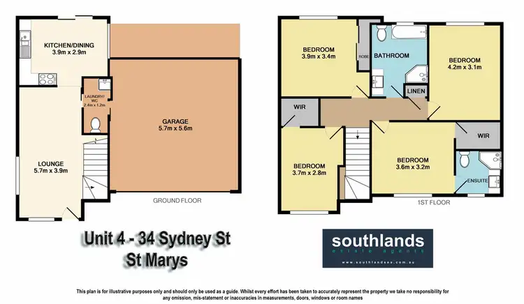 Floorplan of Homely townhouse listing, 4/34 Sydney Street, St Marys NSW 2760