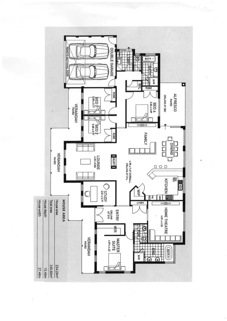 Floorplan of Homely house listing, 1 Cape Meander, Baldivis WA 6171