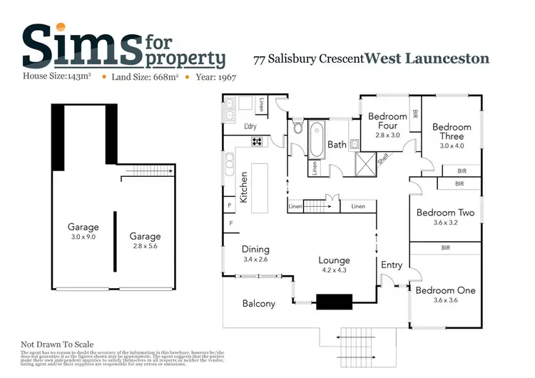 Floorplan of Homely house listing, 77 Salisbury Crescent, West Launceston TAS 7250