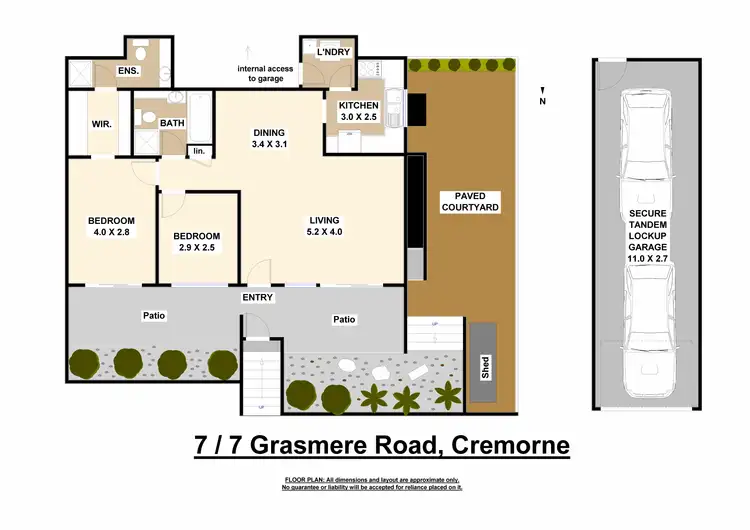 Floorplan of Homely apartment listing, 7/7 Grasmere Road, Cremorne NSW 2090