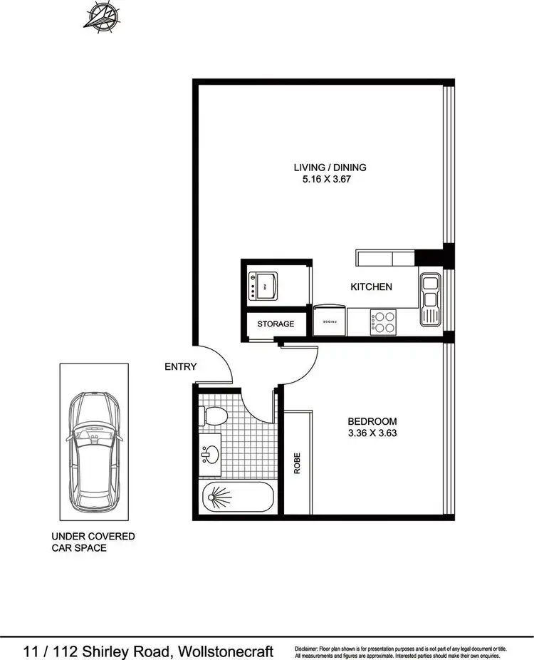 Floorplan of Homely apartment listing, 11/112 Shirley Road, Wollstonecraft NSW 2065
