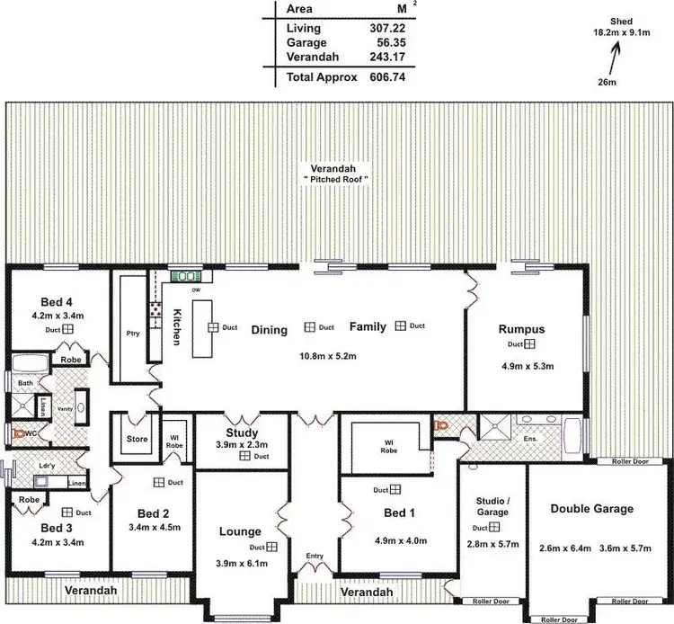 Floorplan of Homely house listing, 10 St George Boulevard, Lewiston SA 5501
