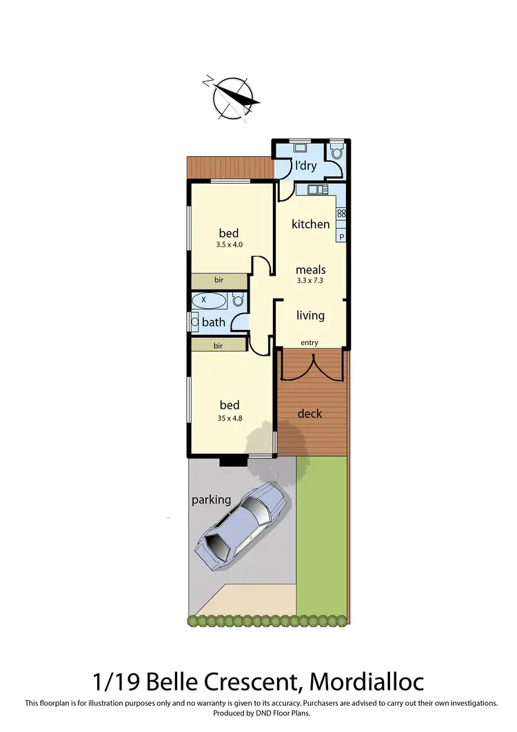 Floorplan of Homely unit listing, 1/19 Belle Crescent, Mordialloc VIC 3195