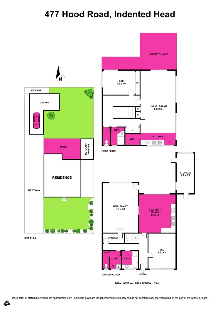Floorplan of Homely house listing, 477 Hood Road, Indented Head VIC 3223