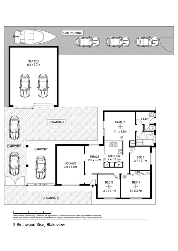 Floorplan of Homely house listing, 2 Birchwood Rise, Blakeview SA 5114