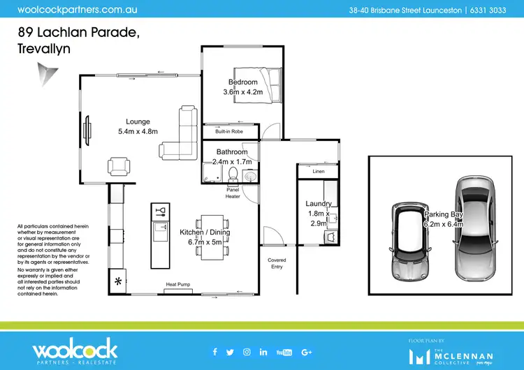 Floorplan of Homely house listing, 89 Lachlan Parade, Trevallyn TAS 7250