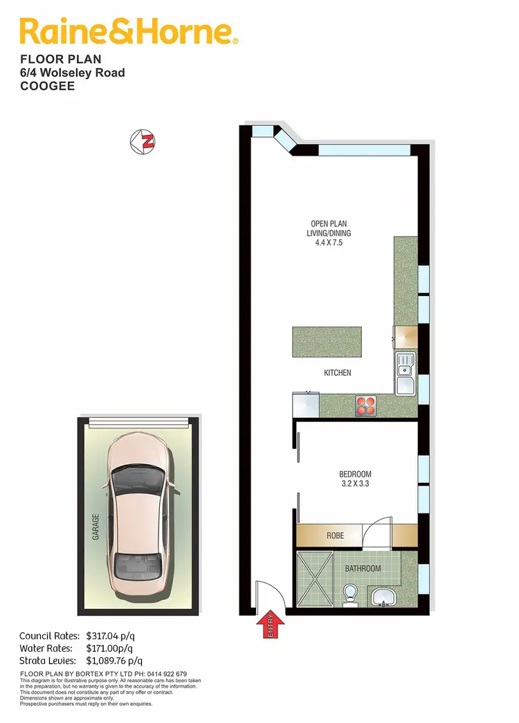 Floorplan of Homely apartment listing, 6/4 Wolseley Road, Coogee NSW 2034
