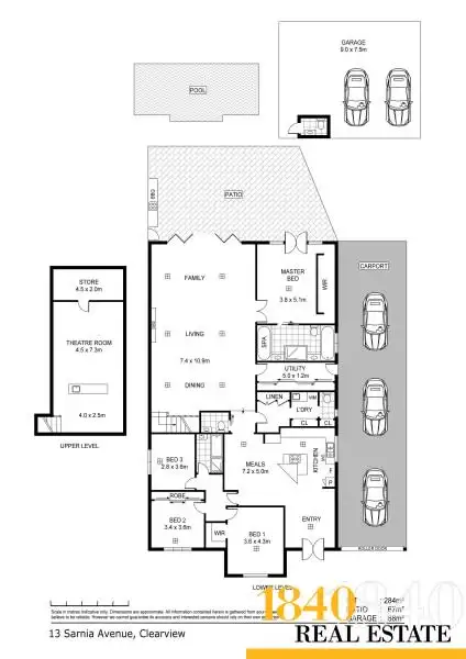 Floorplan of Homely house listing, 13 Sarnia Avenue, Clearview SA 5085