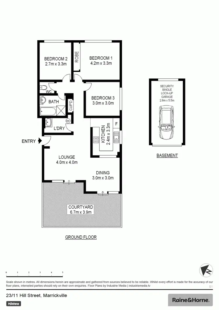 Floorplan of Homely apartment listing, 23/11 Hill Street, Marrickville NSW 2204