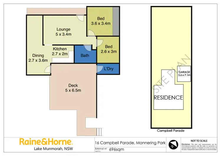 Floorplan of Homely house listing, 16 Campbell Parade, Mannering Park NSW 2259