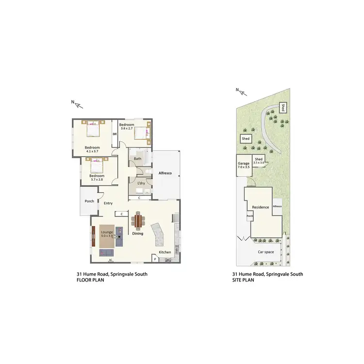 Floorplan of Homely house listing, 31 Hume Road, Springvale South VIC 3172