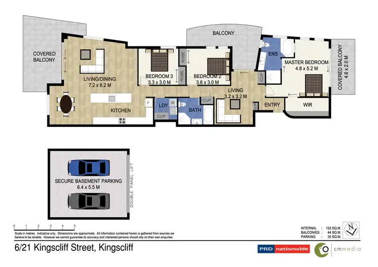 Floorplan of Homely unit listing, 6/21 Kingscliff Street, Kingscliff NSW 2487