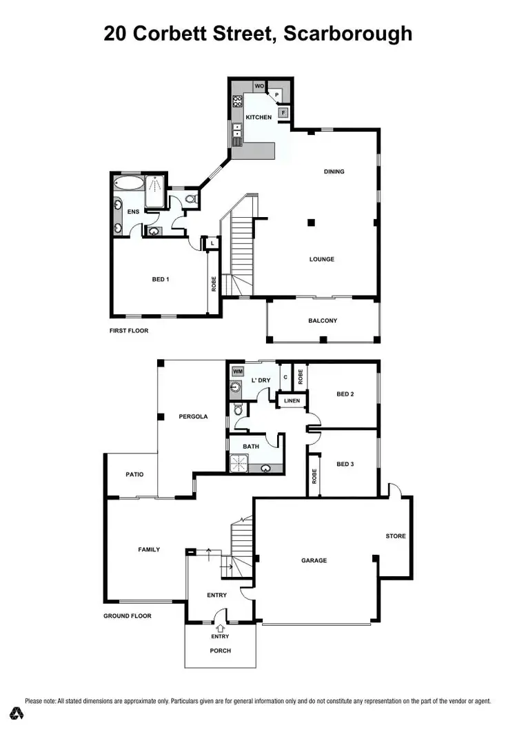 Floorplan of Homely house listing, 20 Corbett Street, Scarborough WA 6019