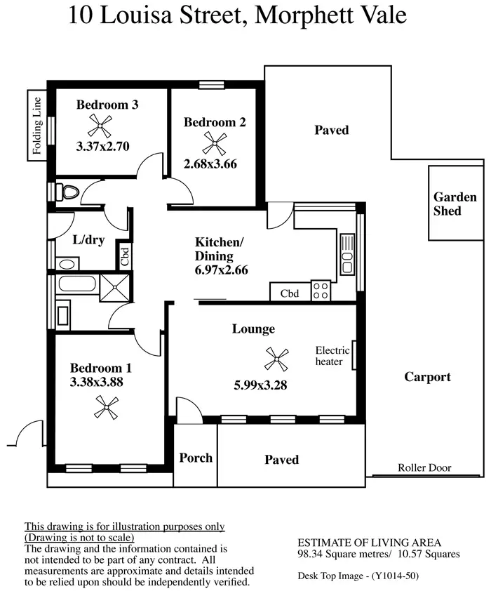 Floorplan of Homely house listing, 10 Louisa Street, Morphett Vale SA 5162