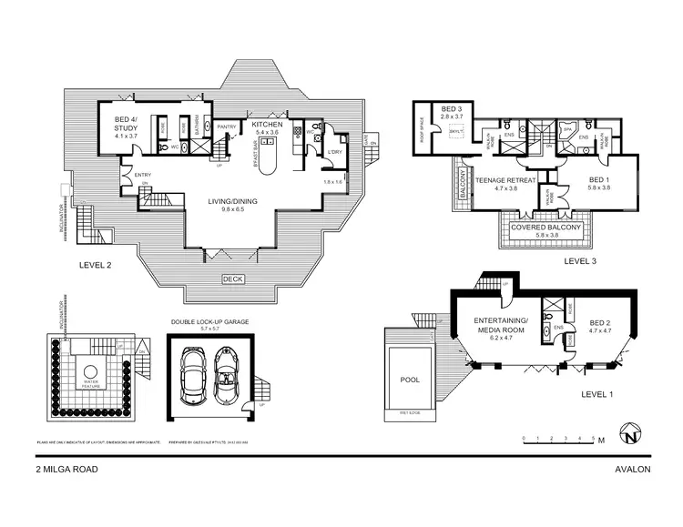 Floorplan of Homely house listing, 2 Milga Road, Avalon Beach NSW 2107