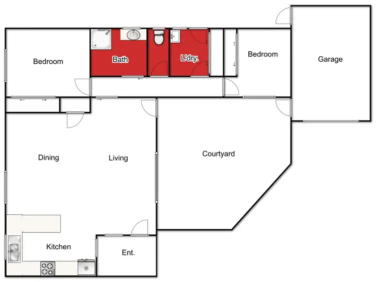Floorplan of Homely house listing, 2/97 Gertrude Street, Geelong West VIC 3218