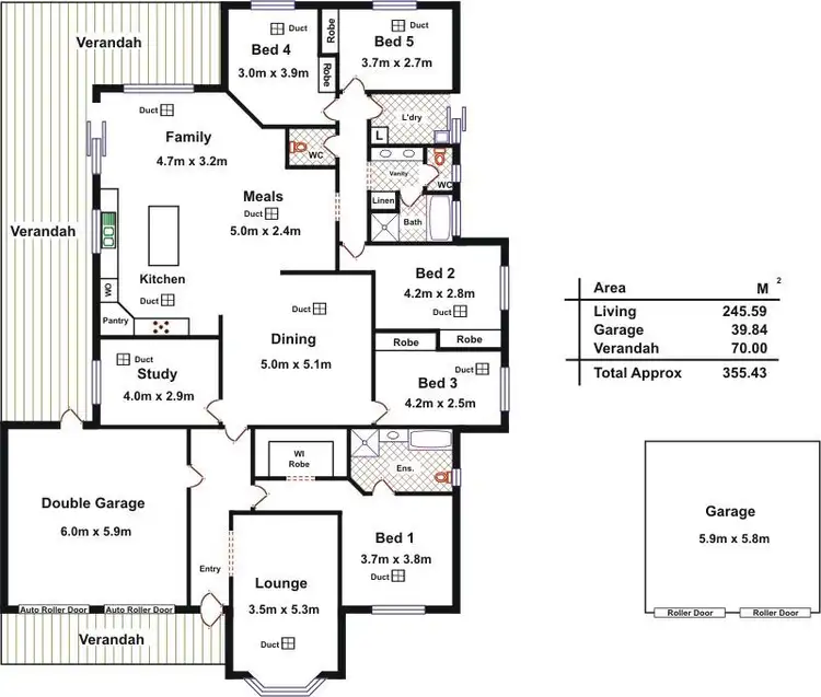 Floorplan of Homely house listing, 201. Fenn Place, Gawler Belt SA 5118