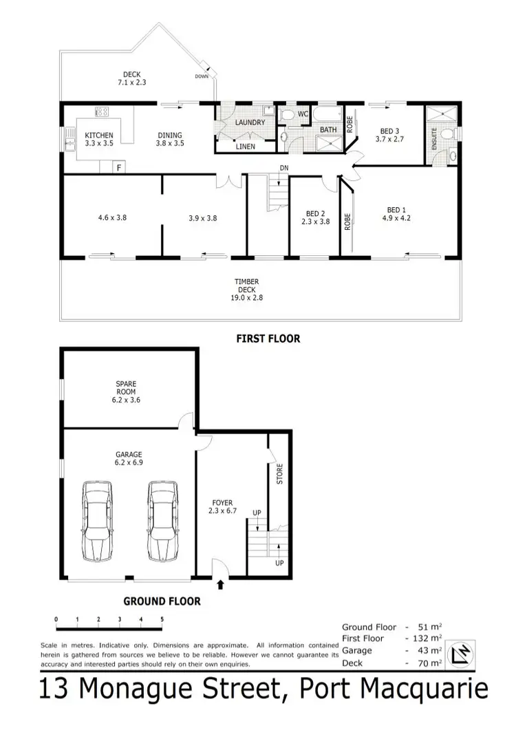 Floorplan of Homely house listing, 13 Montague Street, Port Macquarie NSW 2444