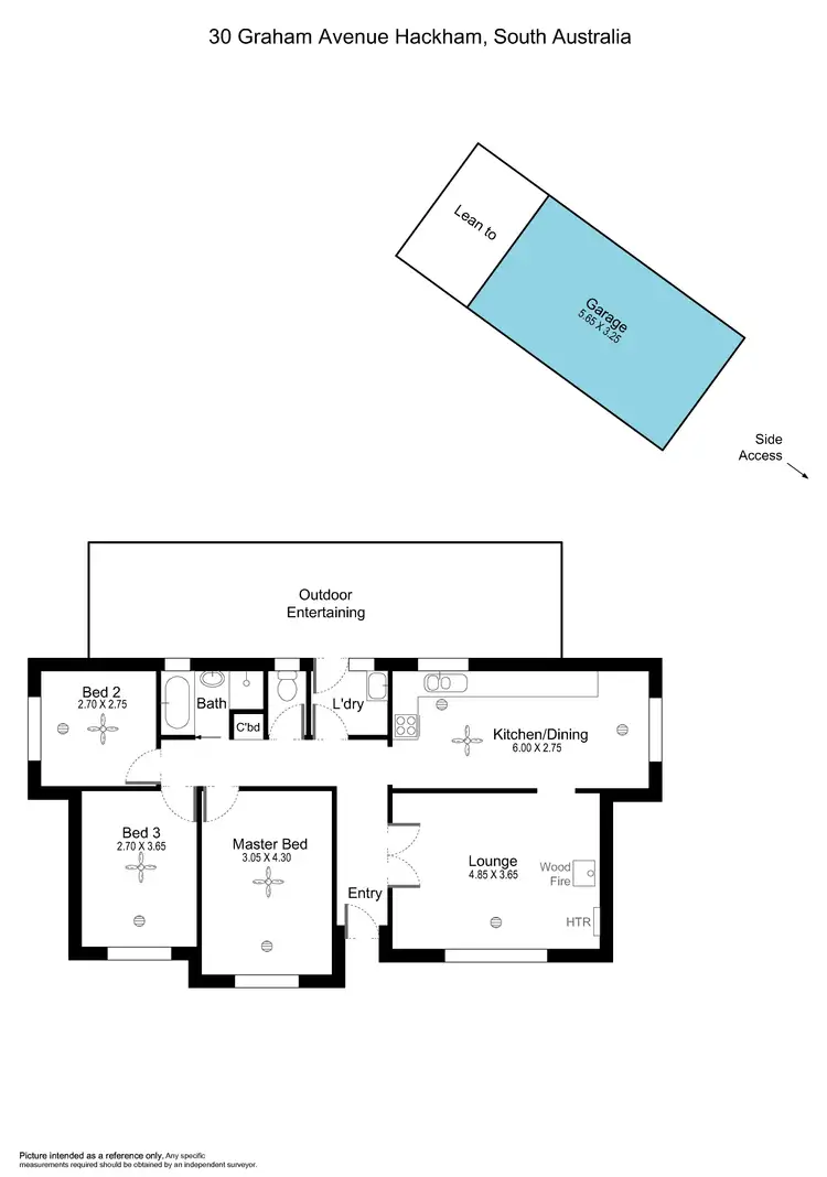 Floorplan of Homely house listing, 30 Graham Avenue, Hackham SA 5163