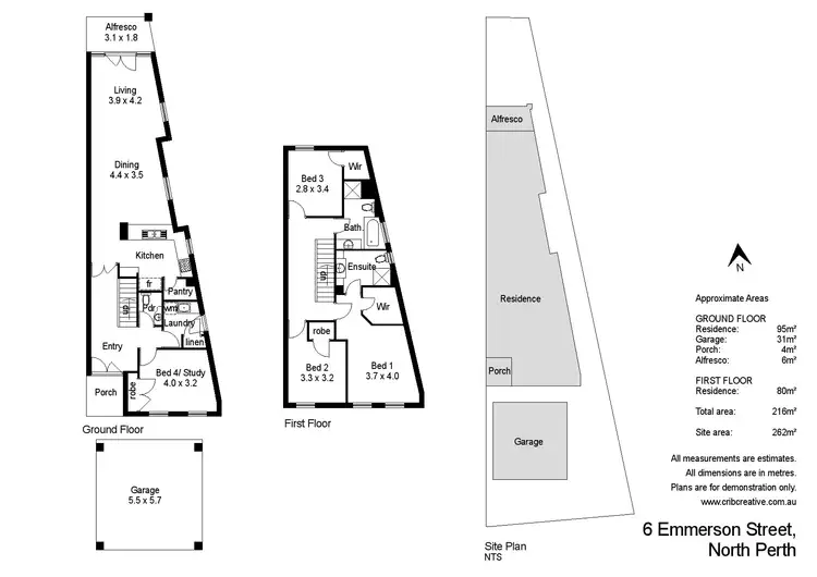 Floorplan of Homely house listing, 6 Emmerson Street, North Perth WA 6006