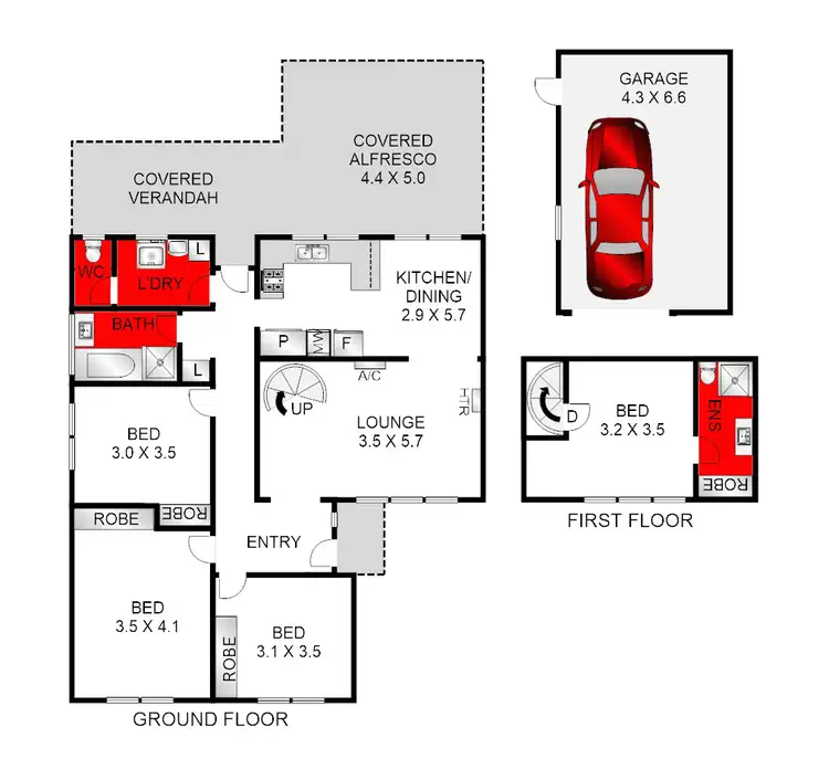 Floorplan of Homely house listing, 26 Donax Road, Corio VIC 3214