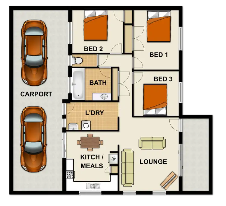 Floorplan of Homely house listing, 96 Peverell St, Hillcrest QLD 4118