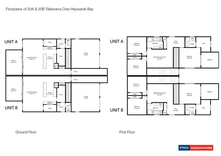 Floorplan of Homely house listing, 20a & 20b Tallawarra Cres, Haywards Bay NSW 2530