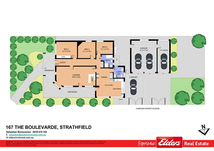 Floorplan of Homely house listing, 167 The Boulevarde, Strathfield NSW 2135