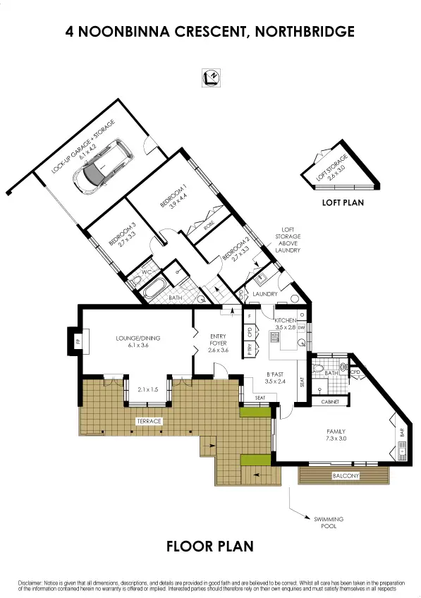 Floorplan of Homely house listing, 4 Noonbinna Crescent, Northbridge NSW 2063