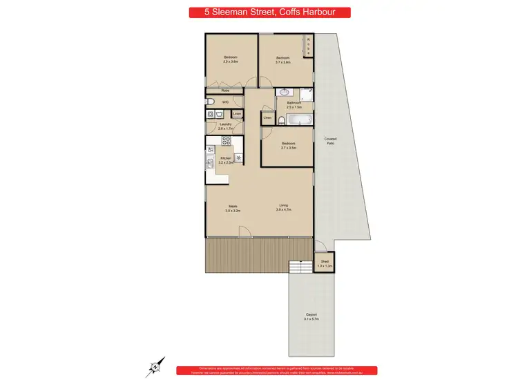 Floorplan of Homely house listing, 5 Sleeman Avenue, North Boambee Valley NSW 2450