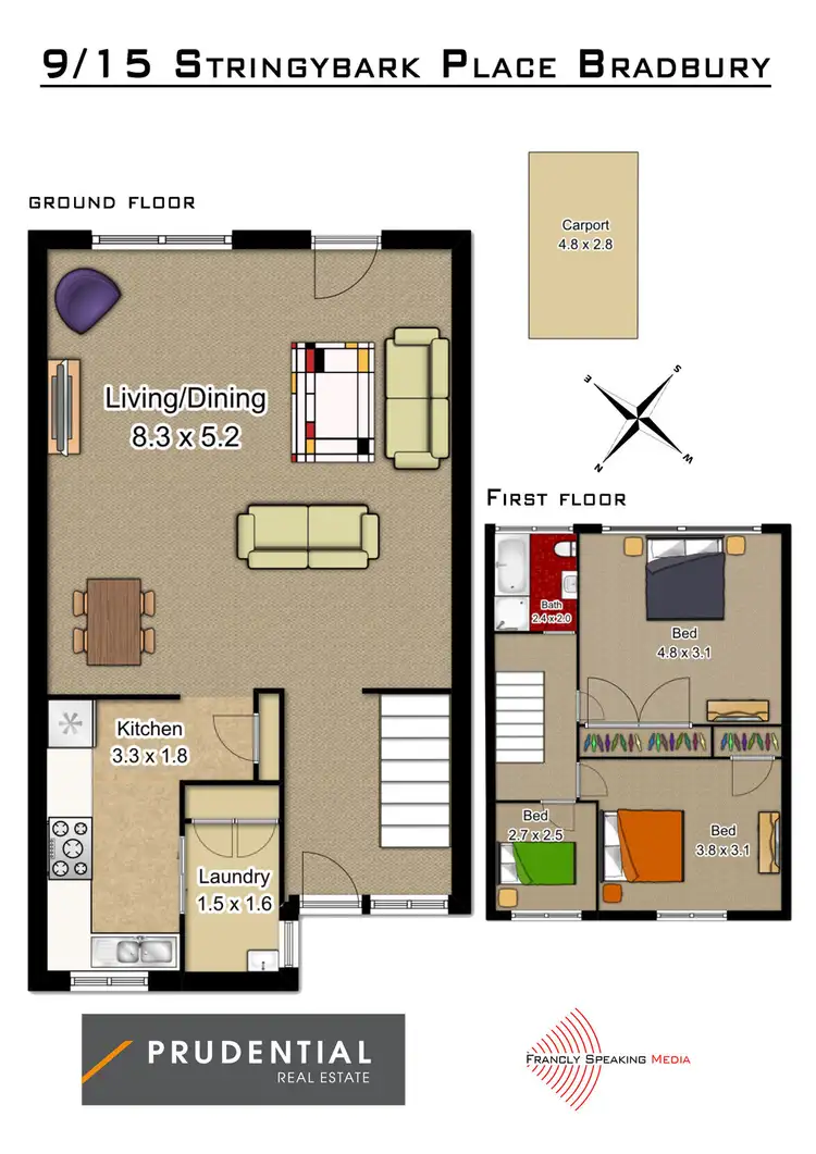 Floorplan of Homely house listing, 9/15 Stringybark Place, Bradbury NSW 2560