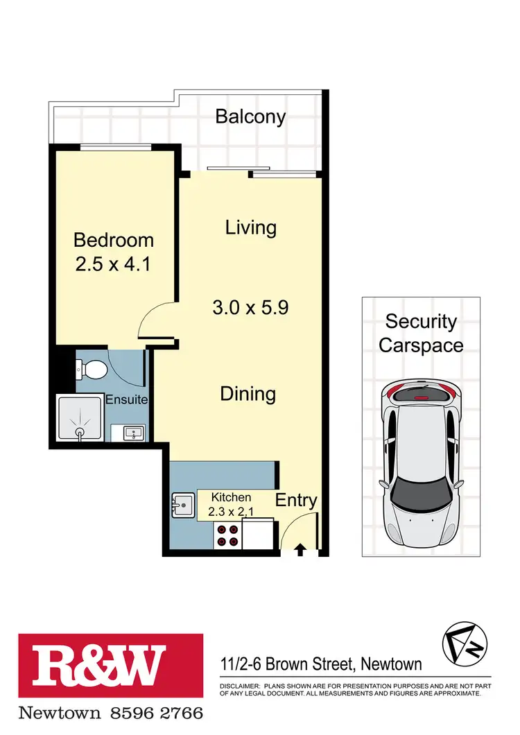 Floorplan of Homely apartment listing, 11/2-6 Brown Street, Newtown NSW 2042