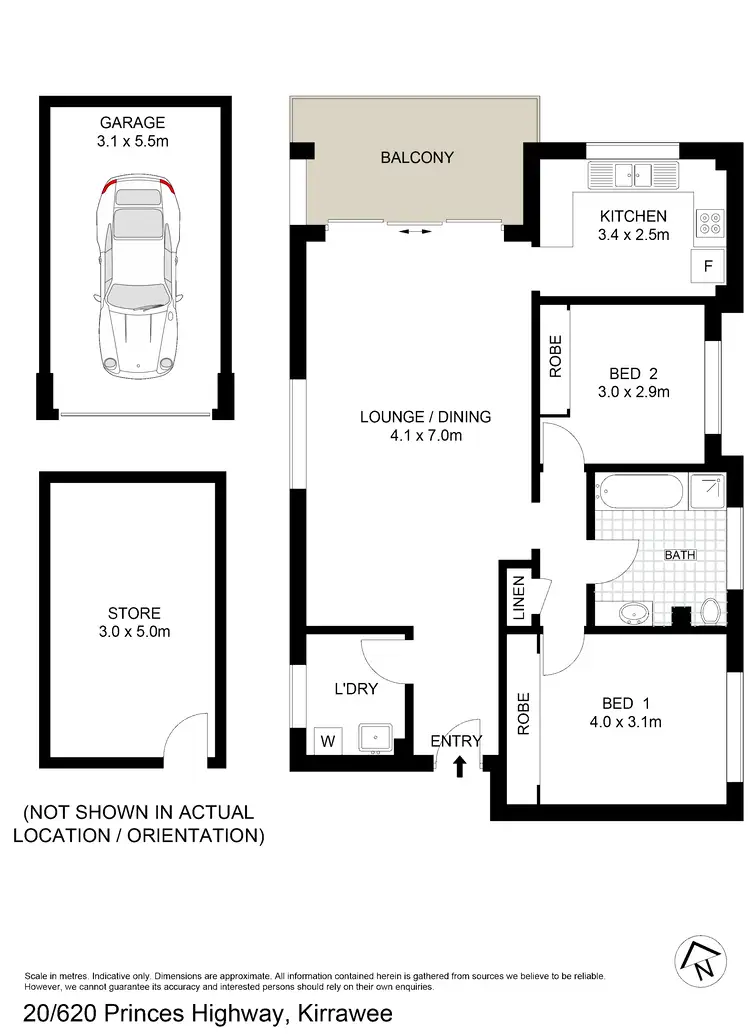 Floorplan of Homely unit listing, 20/620 Princes Highway, Kirrawee NSW 2232