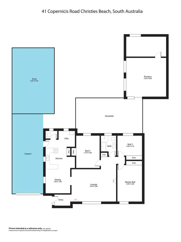 Floorplan of Homely house listing, 41 Copernicus Road, Christie Downs SA 5164
