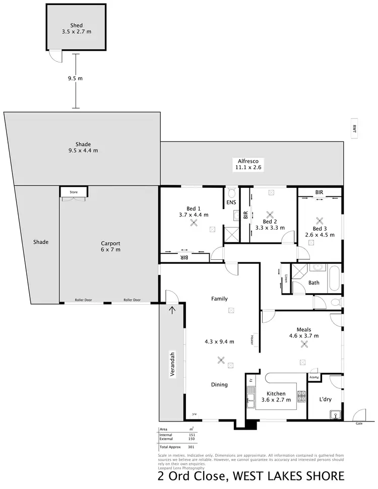 Floorplan of Homely house listing, 2 Ord Close, West Lakes Shore SA 5020