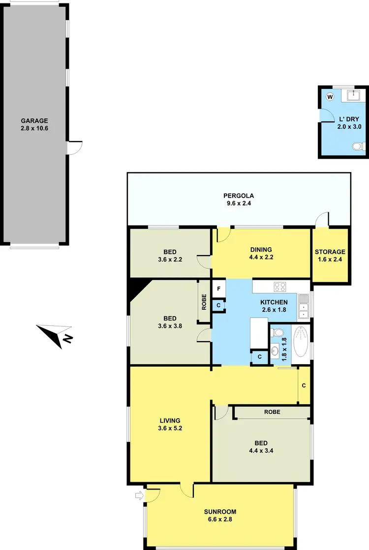 Floorplan of Homely house listing, 475 The Horsley Drive, Fairfield NSW 2165