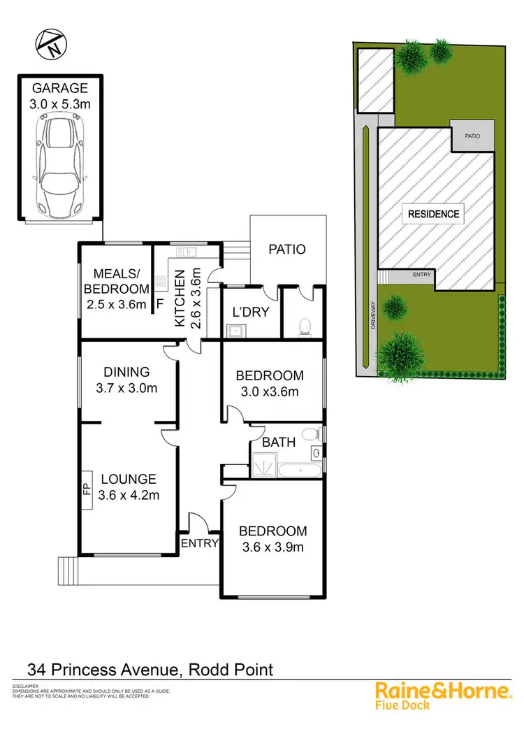Floorplan of Homely house listing, 34 PRINCESS AVENUE, Rodd Point NSW 2046
