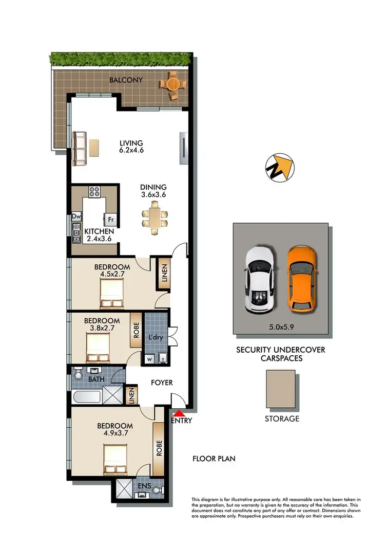 Floorplan of Homely apartment listing, 1/521 New South Head Road, Double Bay NSW 2028