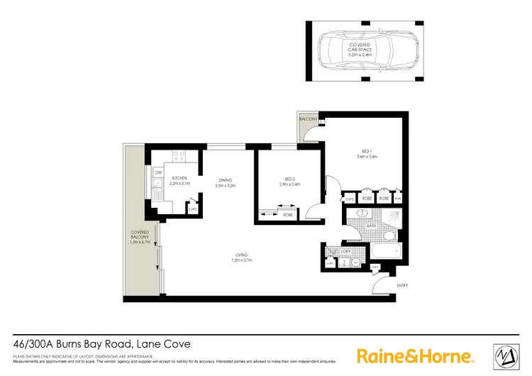 Floorplan of Homely apartment listing, 46/300A Burns Bay Road, Lane Cove NSW 2066