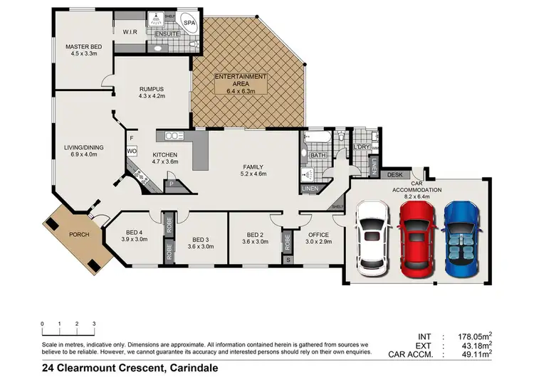 Floorplan of Homely house listing, 24 CLEARMOUNT CRESCENT, Carindale QLD 4152