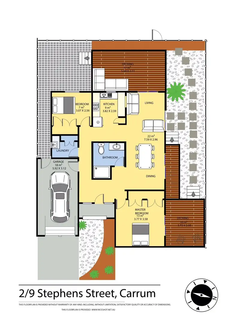 Floorplan of Homely townhouse listing, 2/9 Stephens Street, Carrum VIC 3197
