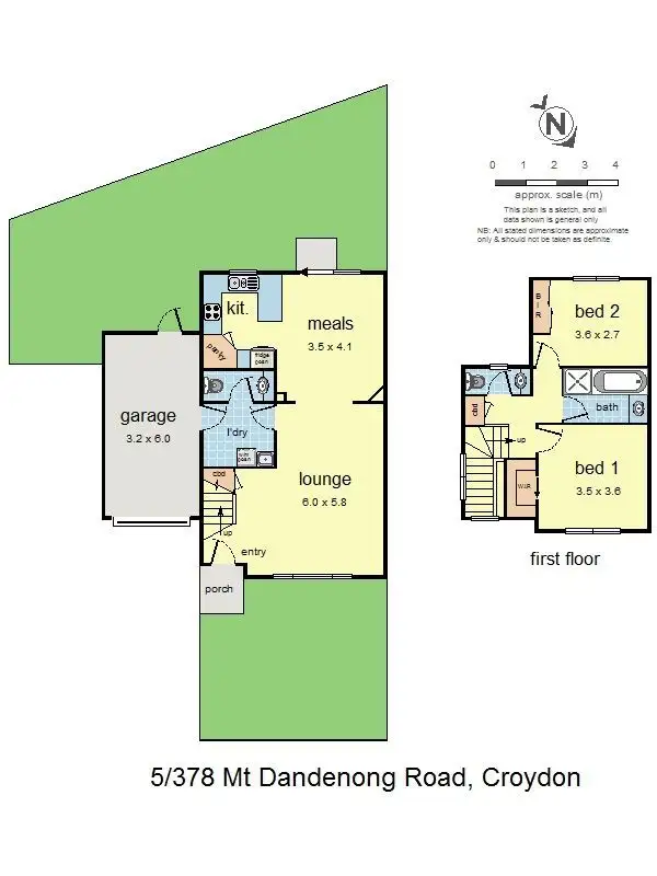 Floorplan of Homely unit listing, 5/378 Mt Dandenong Road, Croydon VIC 3136