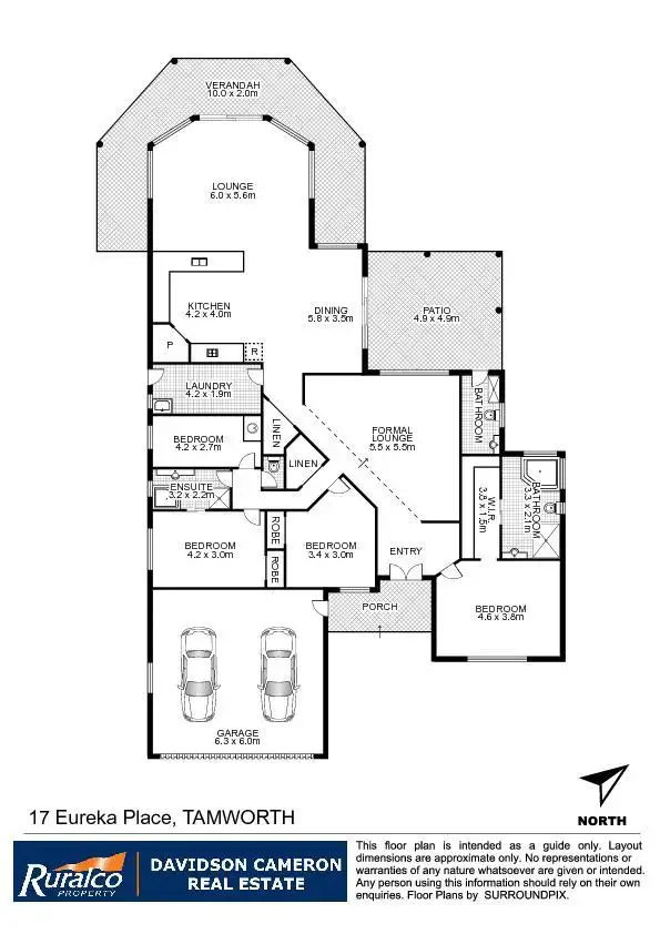 Floorplan of Homely house listing, 17 Eureka Place, Tamworth NSW 2340