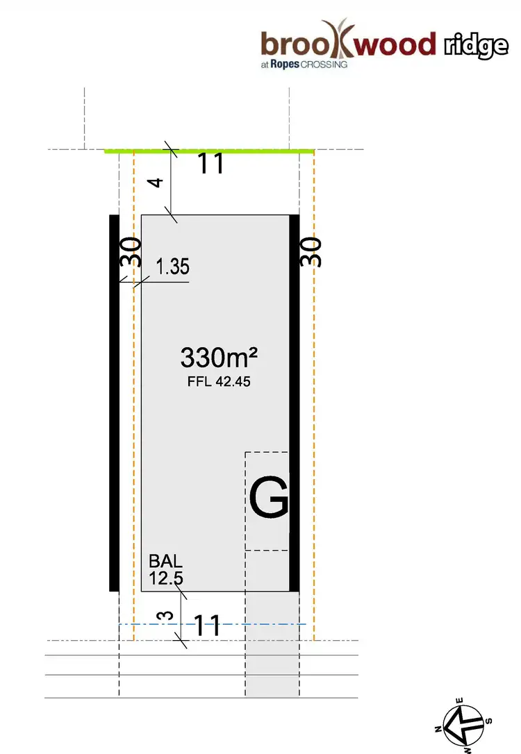 Floorplan of Homely land listing, 22 Liddiard Street, Ropes Crossing NSW 2760