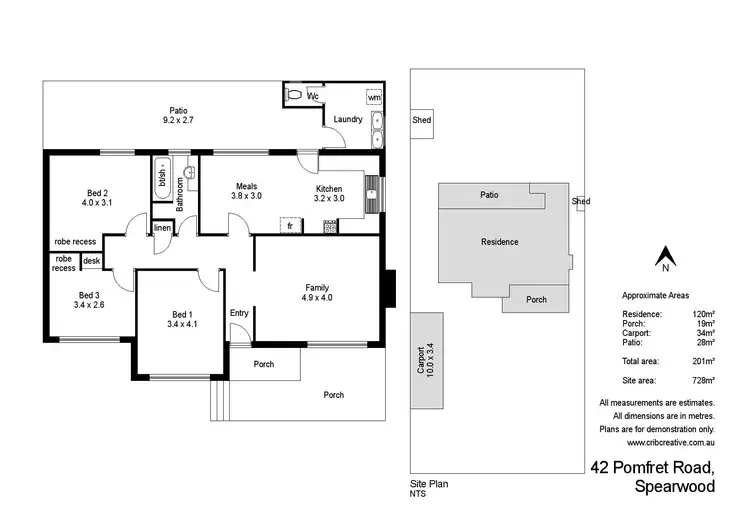 Floorplan of Homely house listing, 42 Pomfret Road, Spearwood WA 6163