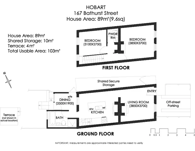 Floorplan of Homely house listing, 167 Bathurst Street, Hobart TAS 7000